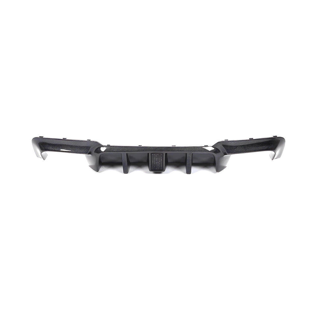 M Tech Style Carbon Fiber Diffuser With Rain Light - BMW F10