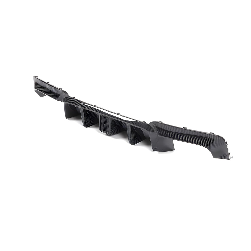 M Tech Style Carbon Fiber Diffuser With Rain Light - BMW F10