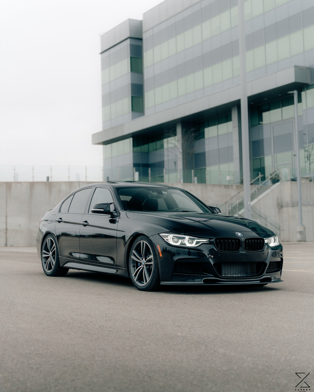 Varis Carbon Fiber Front Lip - BMW F30 3 Series