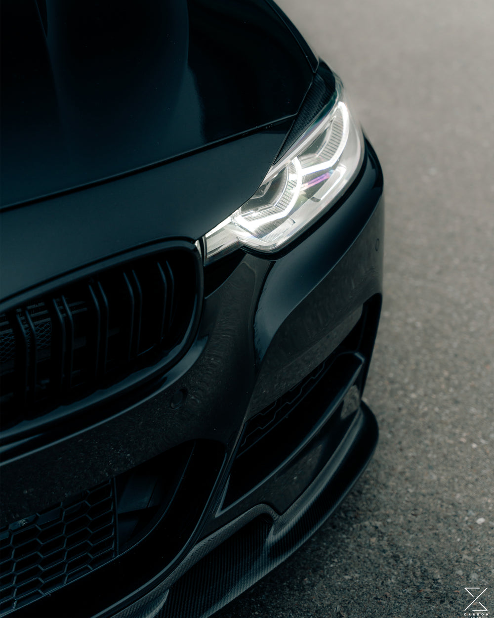 Varis Carbon Fiber Front Lip - BMW F30 3 Series