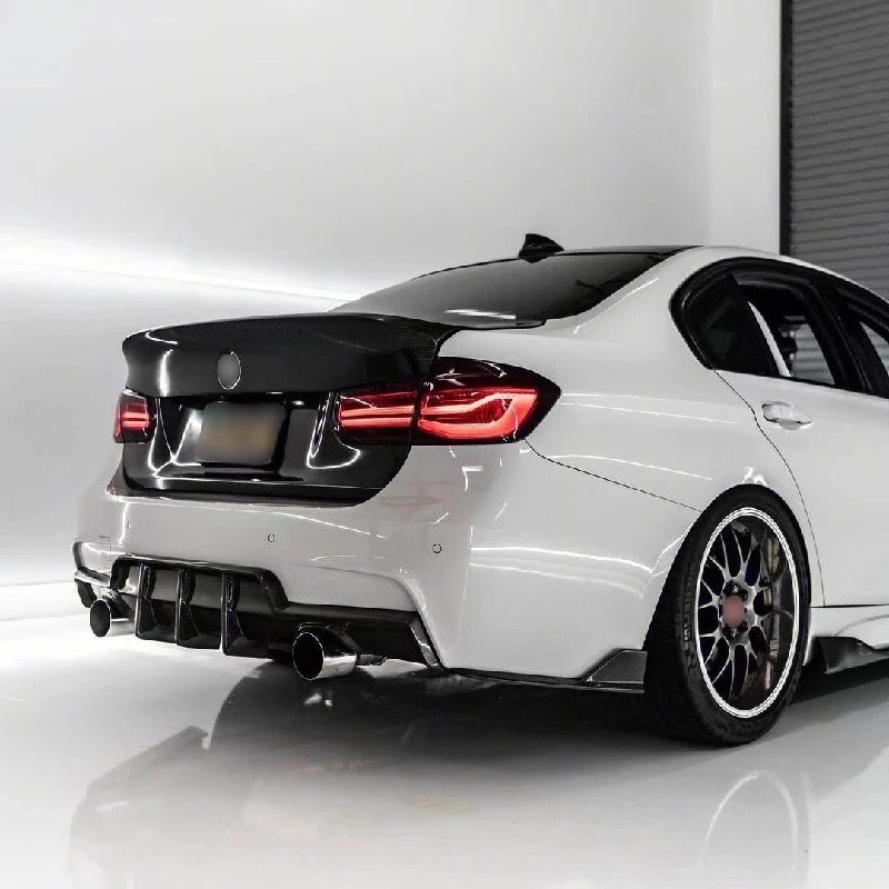 Carbon Fiber Aggressive Style Diffuser - BMW F30 3 Series – Carbon ...